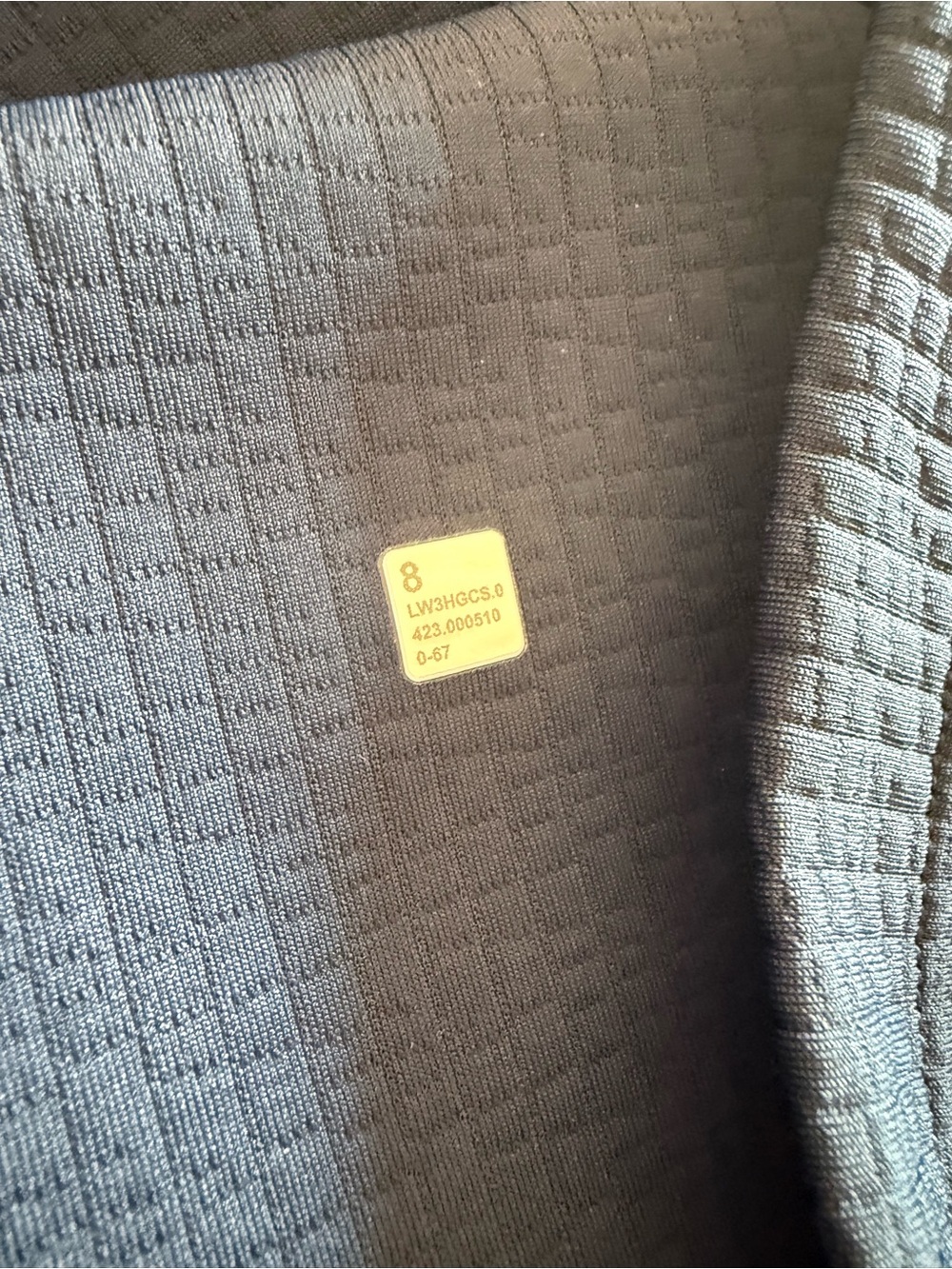 Lululemon Women’s Textured Long-Sleeve Navy Polo White Trim. Like New, size 8 - Picture 4 of 8